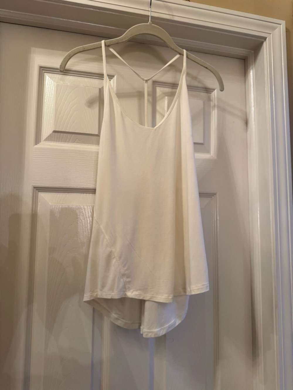 lululemon athletica light yellow T-Back Flow Tank